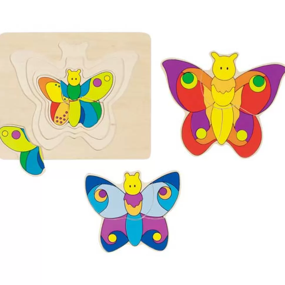 Cheap Brinquedos Goki Puzzle De Madeira Borboleta