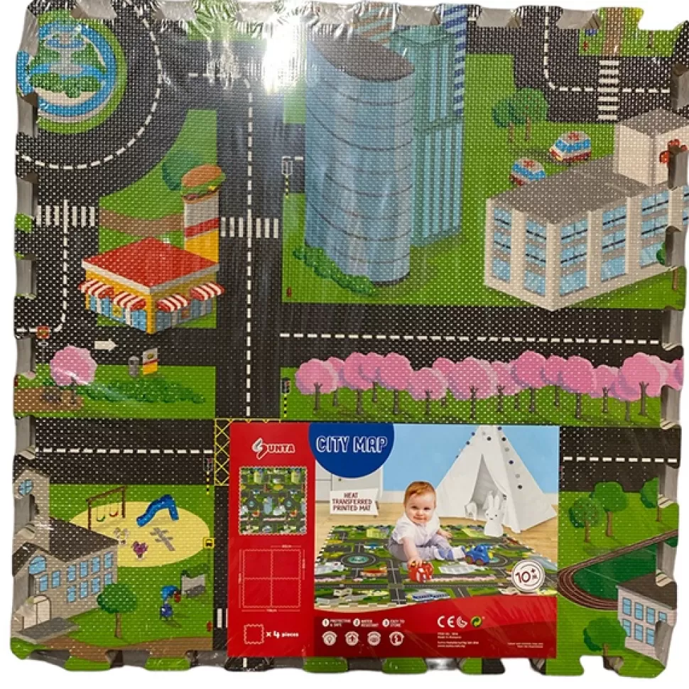 Fashion * Puzzle Foam 4P Cidade City Map