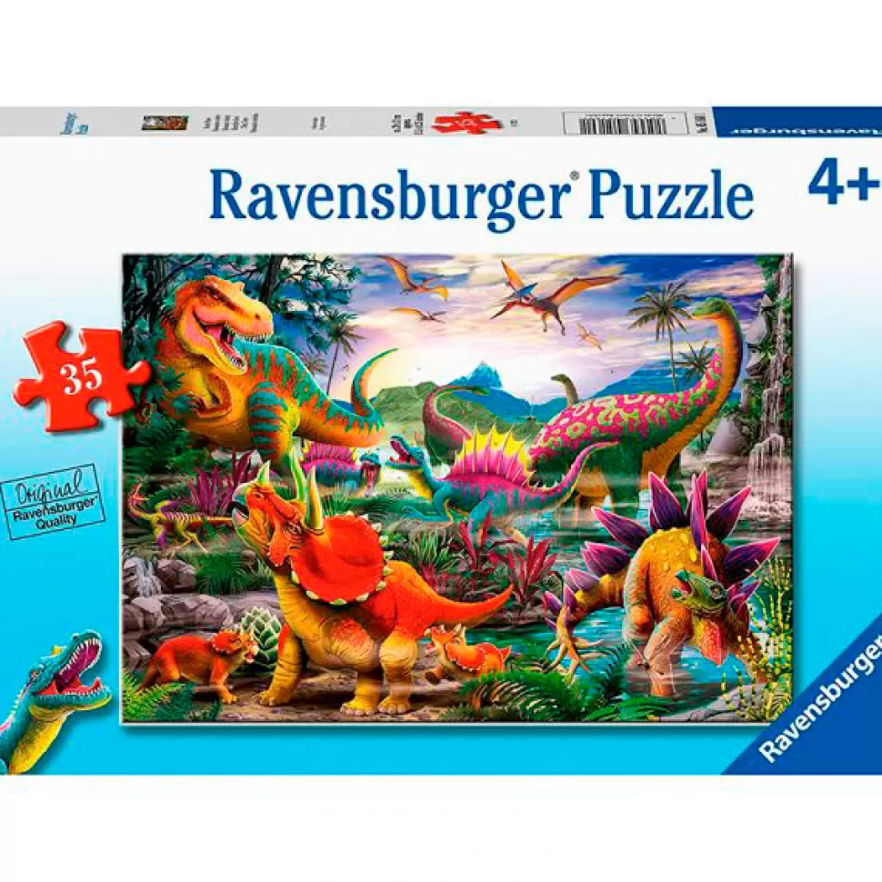 Sale Brinquedos Ravensburger Puzzle Infantil 35P Dinossauros Cores