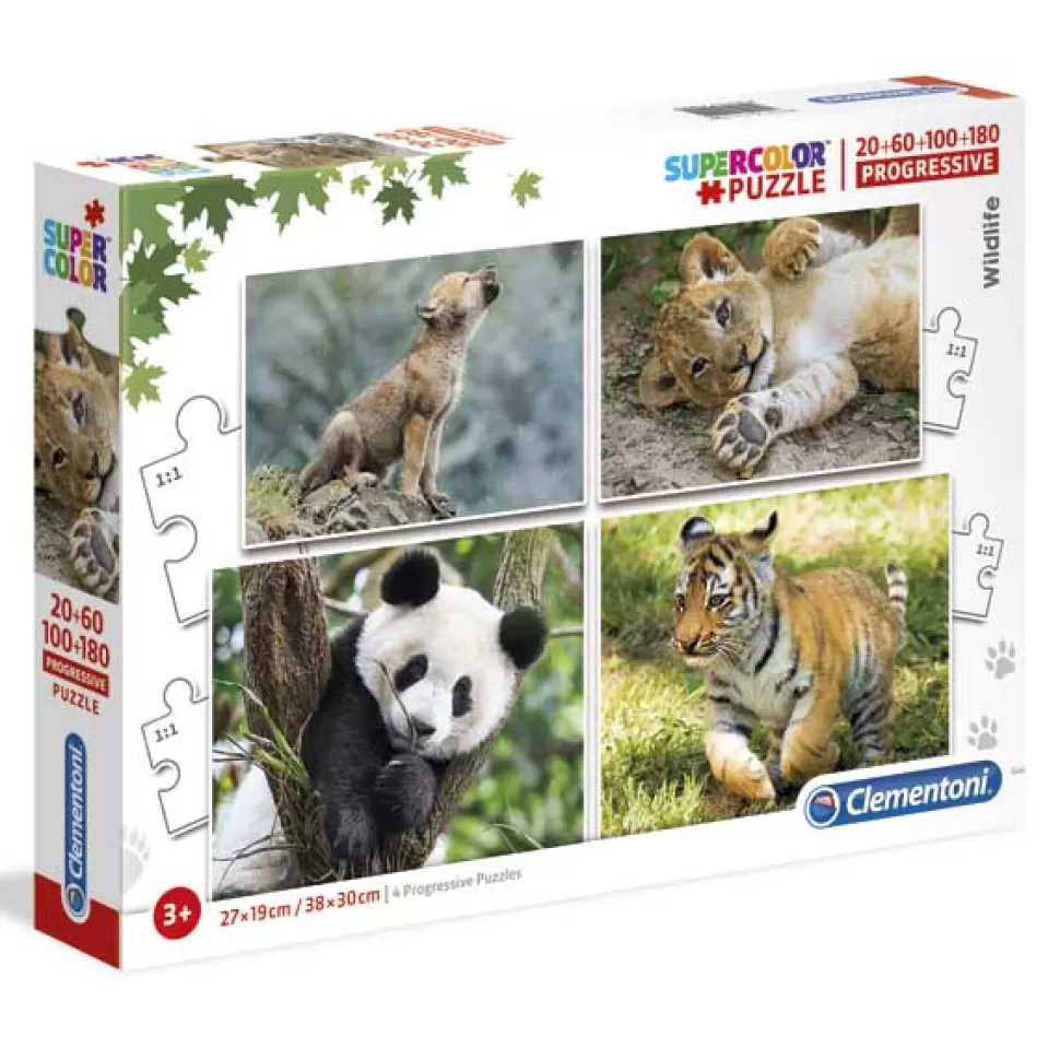 Best Sale Brinquedos Clementoni Puzzle Progressivo 20+60+100+180P Cachorros
