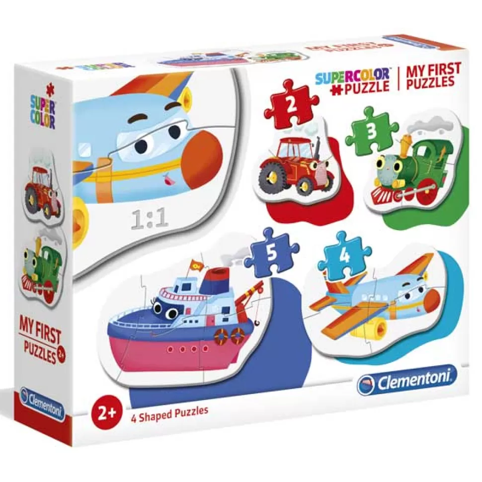 Clearance Brinquedos Clementoni Puzzle Progressivo 2+3+4+5P Meio De Transporte