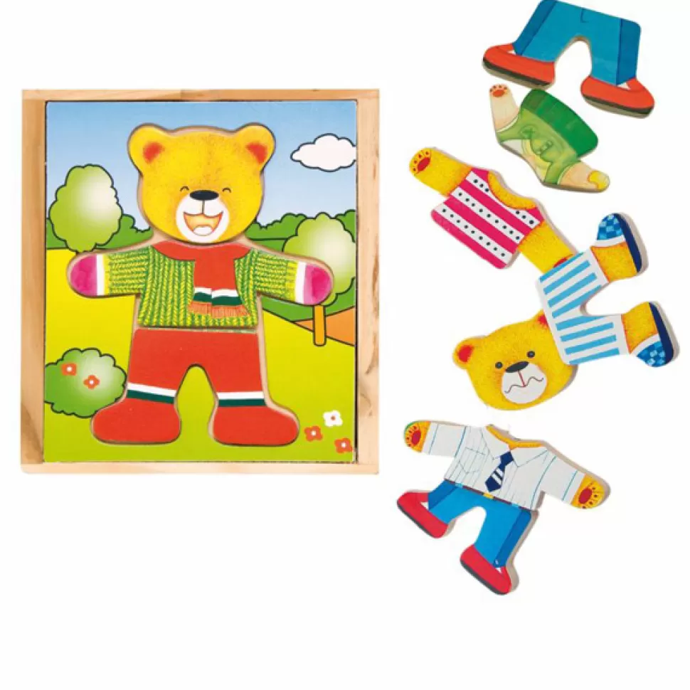 Best Sale Brinquedos Woodyland Puzzle Ursinho Aprende A Se Vestir #2