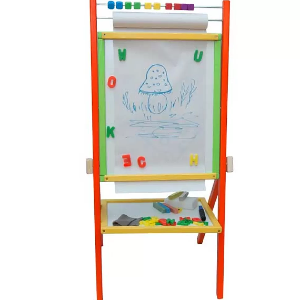 Brinquedos 3Toysm Quadro Infantil Madeira Colorido 4Em1 89Cm< Brinquedos De Madeira