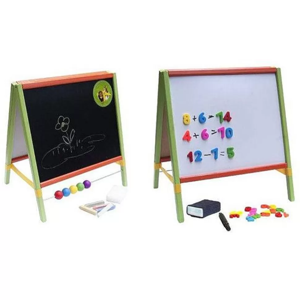 Brinquedos 3Toysm Quadro-Negro Infantil Madeira De Mesa Com Abaco< Brinquedos De Madeira