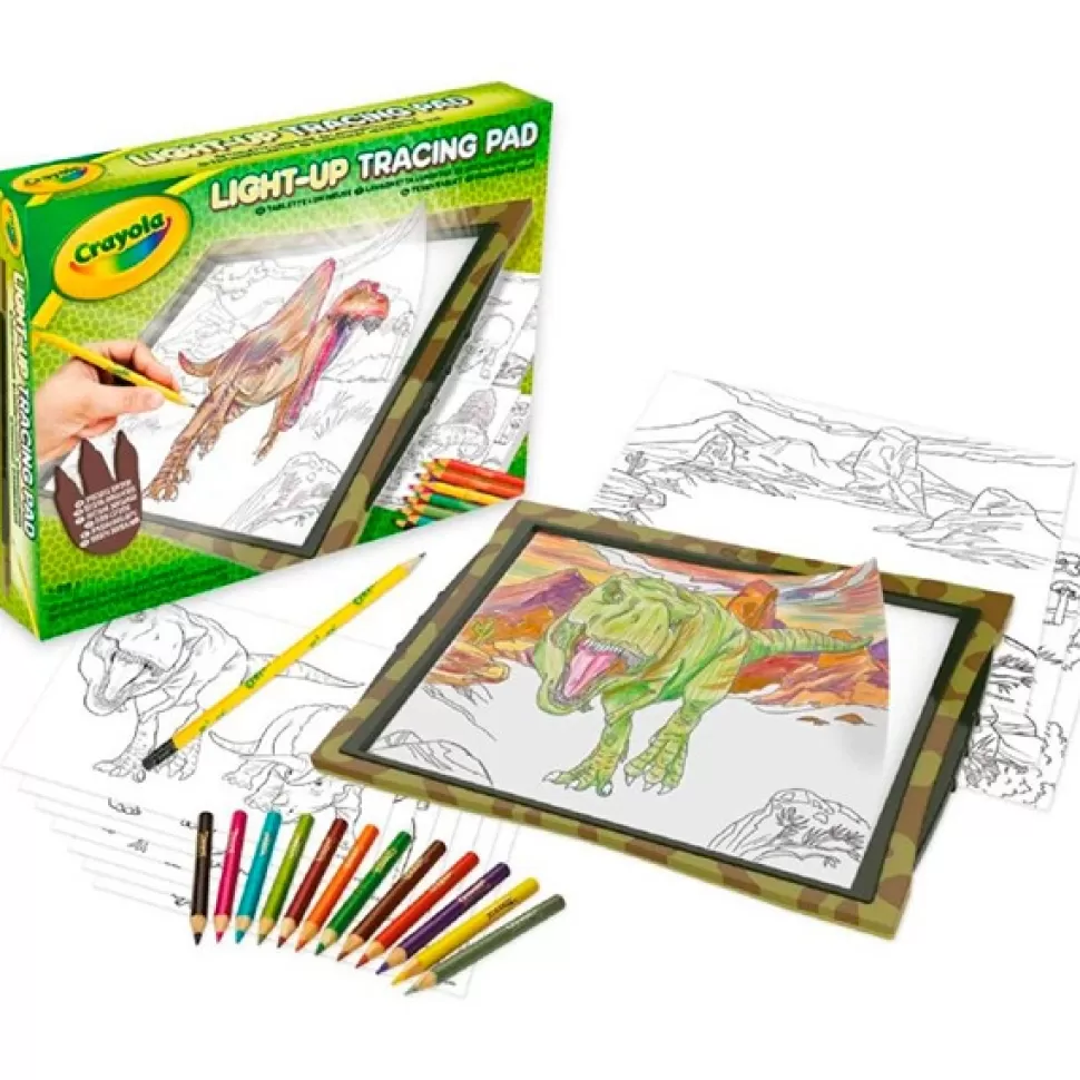 Brinquedos Crayola Quadro-Negro Luminosa Maxi Dinossauros< Brinquedos De Dinossauros
