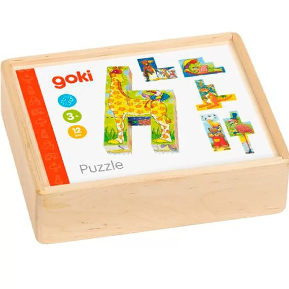 Sale Brinquedos Goki Quebra-Cabeças Animais Engracados 12P