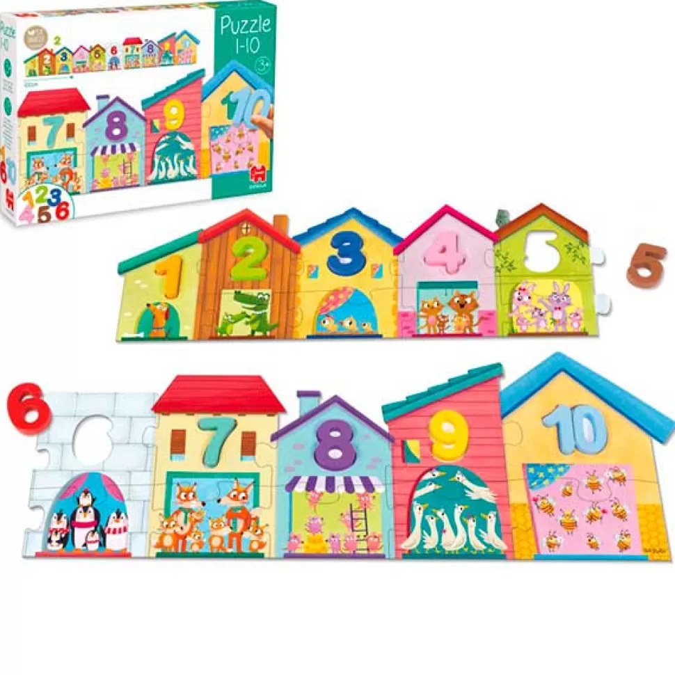 Outlet Brinquedos Goula Quebra-Cabeca 1-10 Casinhas