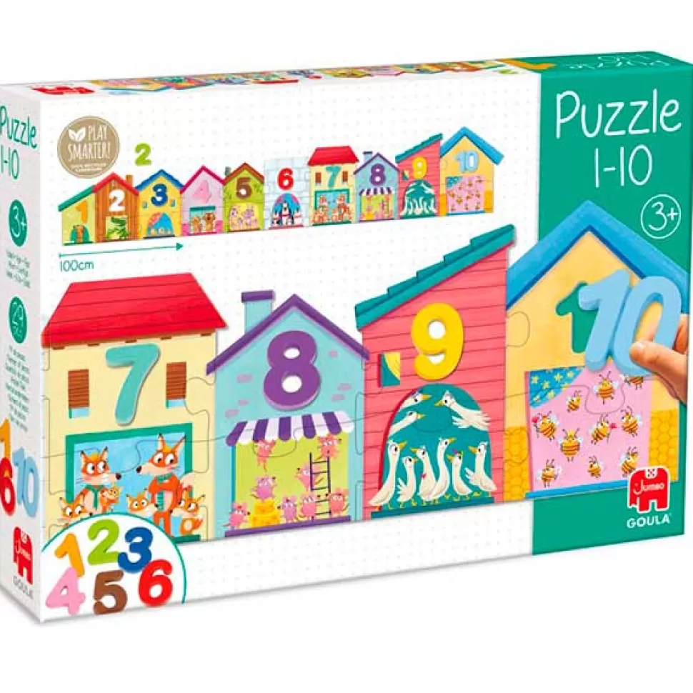 Outlet Brinquedos Goula Quebra-Cabeca 1-10 Casinhas