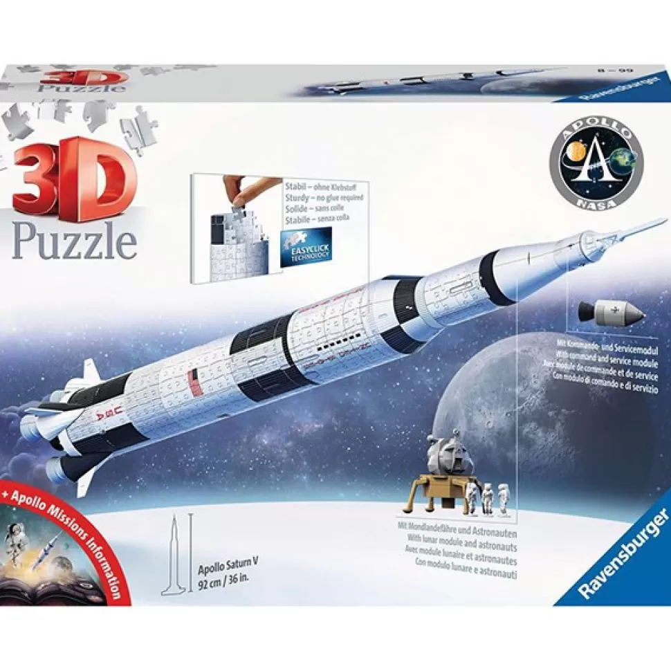Discount Brinquedos Ravensburger Quebra-Cabeca 3D Apollo 11 Nasa 504P