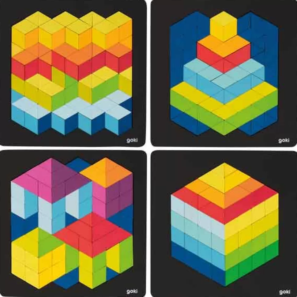 Store Brinquedos Goki Quebra-Cabeca 3D De Madeira De 21 Cm
