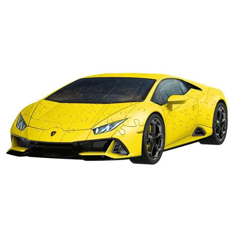 Fashion Brinquedos Ravensburger Quebra-Cabeca 3D Lamborghini Huracan Amarelo 156P