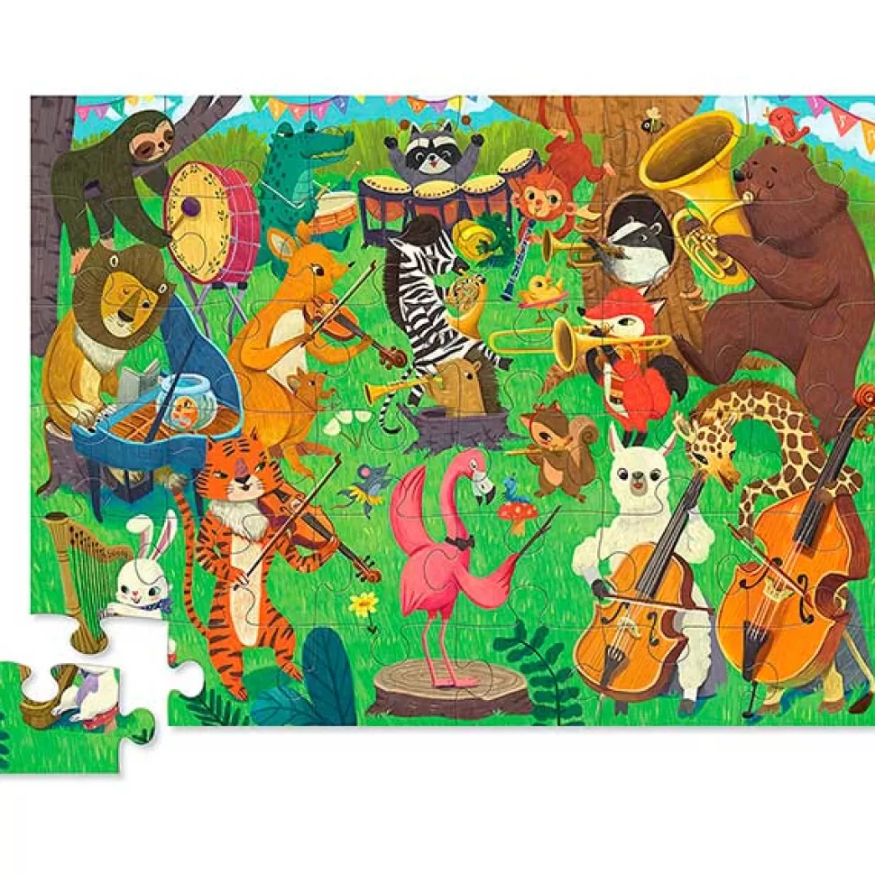 Outlet Brinquedos Crocodile Creek Quebra-Cabeca Animal Orchestra 36P Crocodile Creek