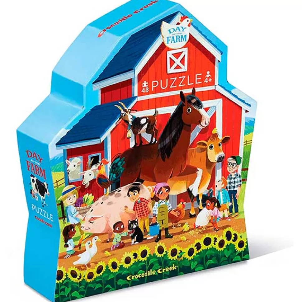 Fashion Brinquedos Crocodile Creek Quebra-Cabeca Dia Do Fazenda 48P Crocodile Creek