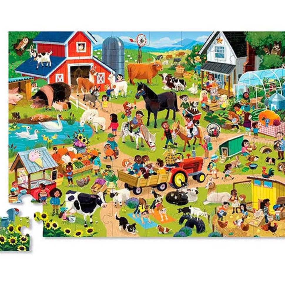 Fashion Brinquedos Crocodile Creek Quebra-Cabeca Dia Do Fazenda 48P Crocodile Creek
