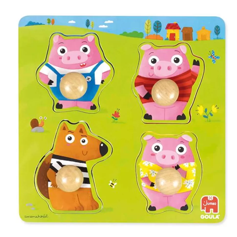 Flash Sale Brinquedos Goula Quebra-Cabeca Dos Tres Porquinhos