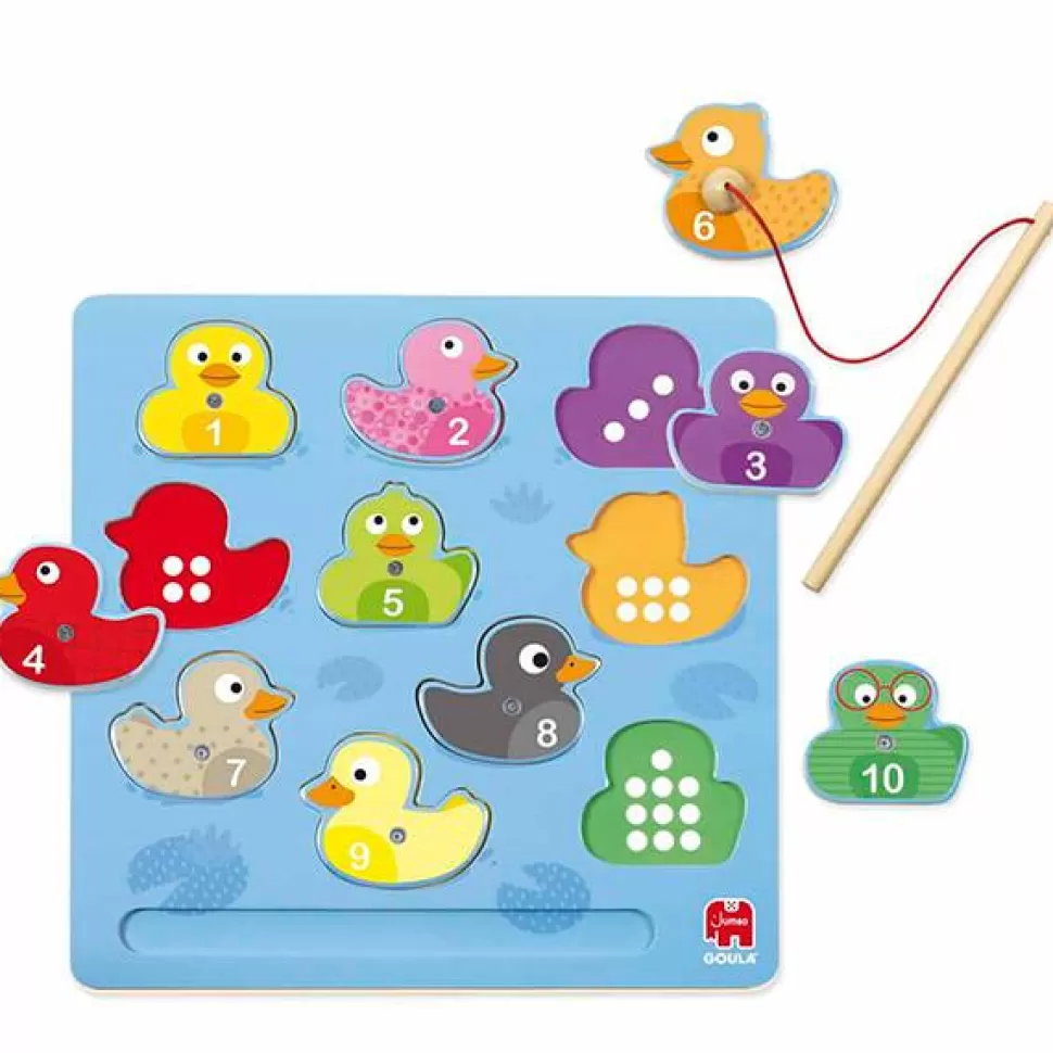 New Brinquedos Goula Quebra-Cabeca Magnetico De Pesca De Pato