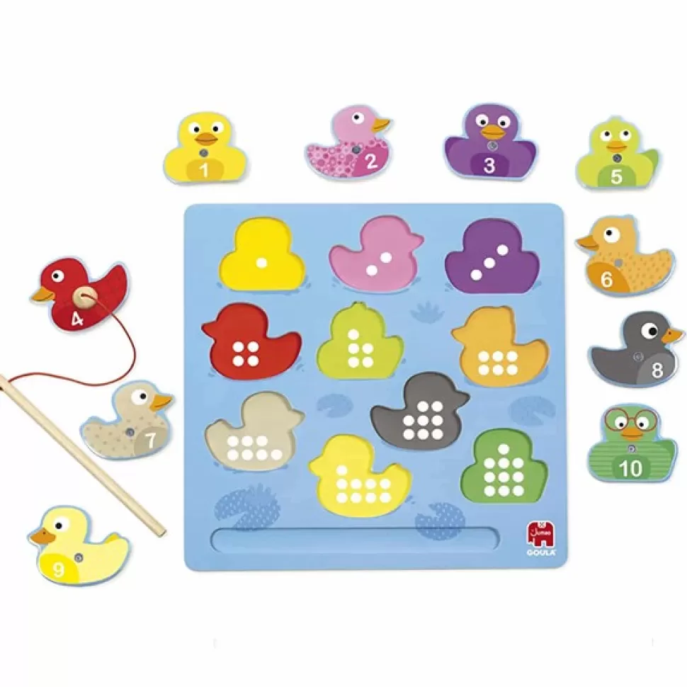 New Brinquedos Goula Quebra-Cabeca Magnetico De Pesca De Pato