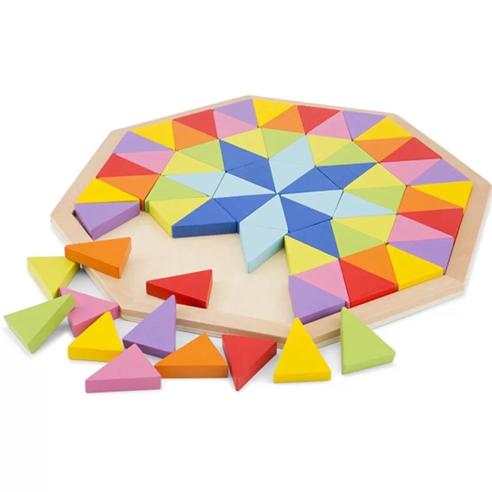 Outlet Brinquedos New Classic Toys Quebra-Cabeca Octogonal De Madeira Cores