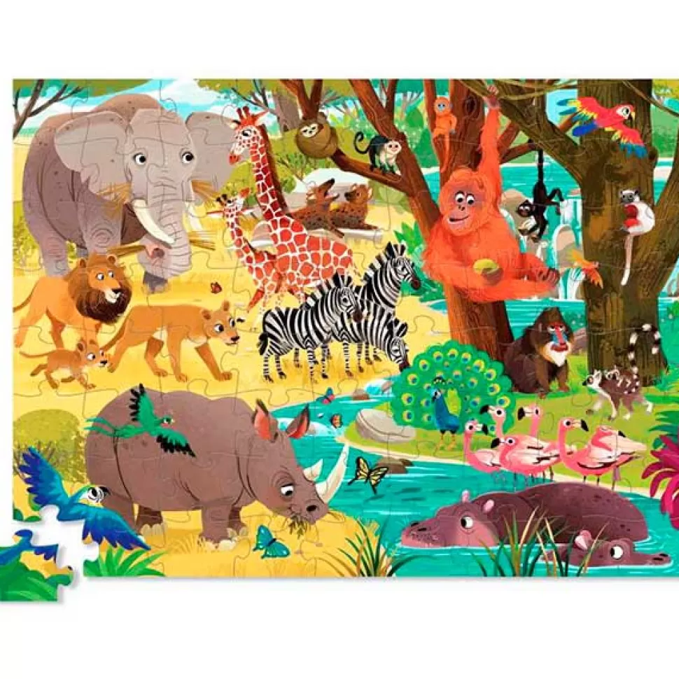 Cheap Brinquedos Crocodile Creek Quebra-Cabeca Wild Safari 72P