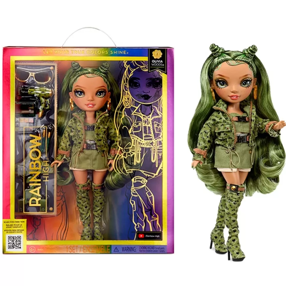 New Brinquedos Rainbow High Rainbow High Green Olivia Woods