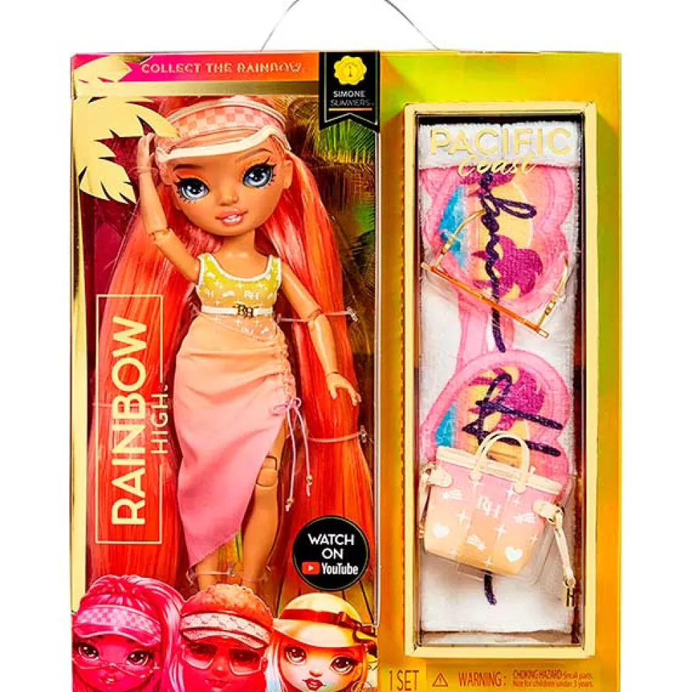 Brinquedos Rainbow High Rainbow High Pacific Coast Simone< Bonecas Para Pentear