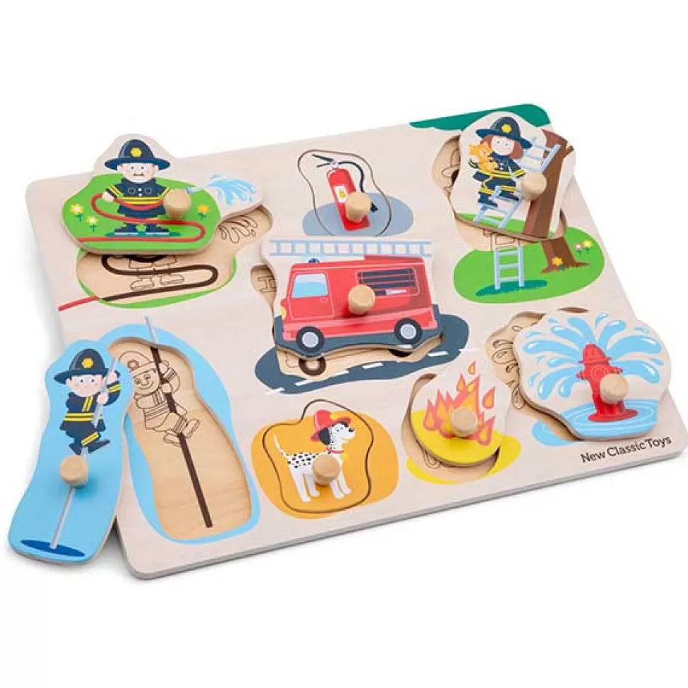 Best Sale Brinquedos New Classic Toys Renda De Bombeiros De Madeira