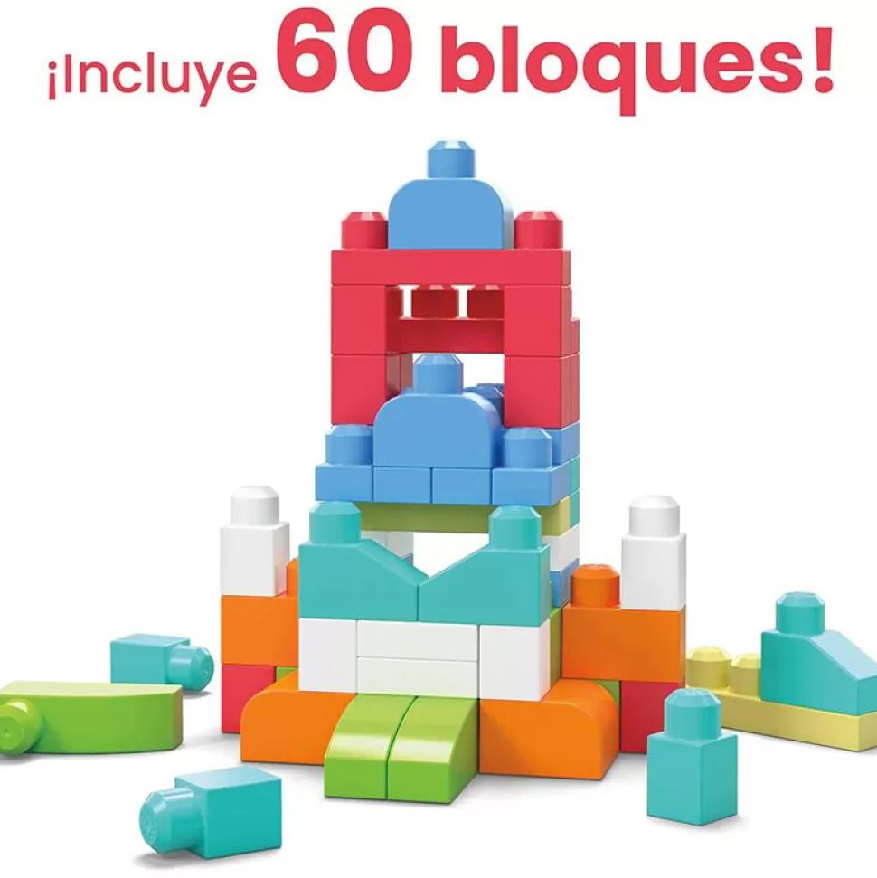 Brinquedos Mega Bloks Saco 60P Maxi Blocks Rosa< Brinquedos Educativos