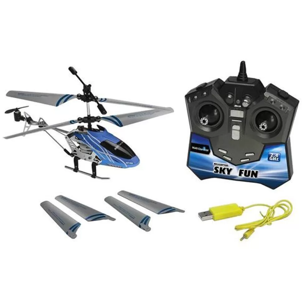 Brinquedos Revell Sky Fun Helicoptero Rc Azul< Brinquedos De Aviões