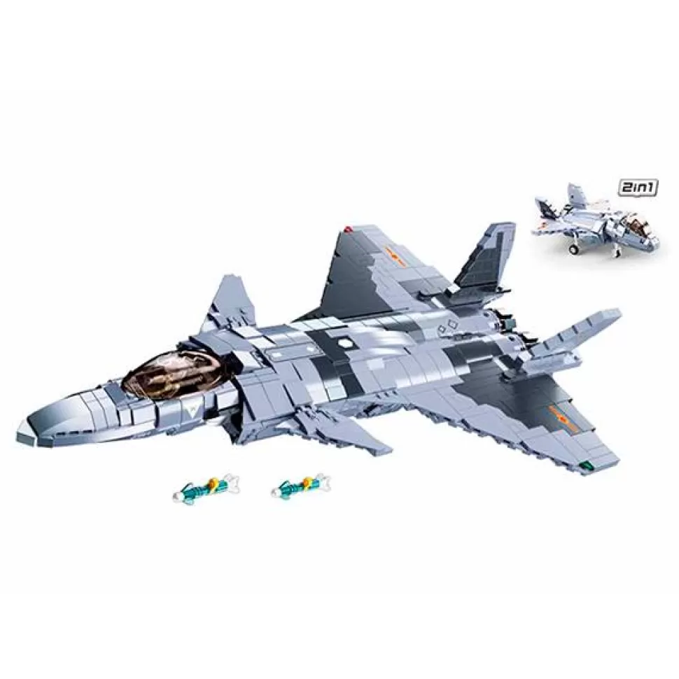 Brinquedos Sluban Sluban Aviao J20 Mighty Dragon Fighter 926P< Brinquedos De Aviões