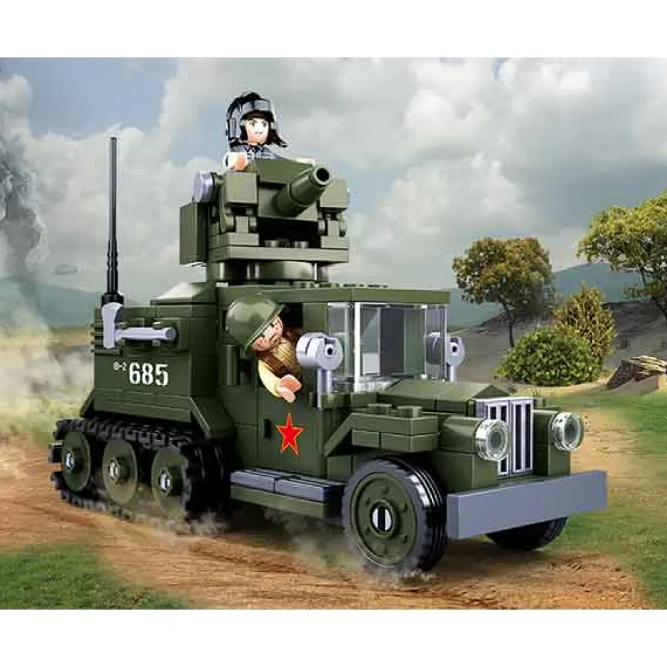 Brinquedos Sluban Sluban Modelo Da Segunda Guerra Mundial Caminhao Tanque< Brinquedos De Camiões