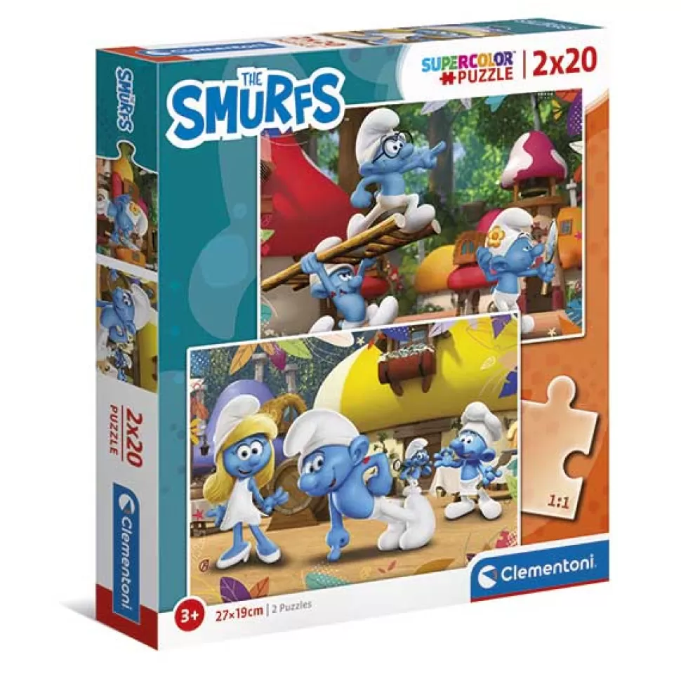 Flash Sale Brinquedos Smurfs Smurfs Puzzle 2X20P