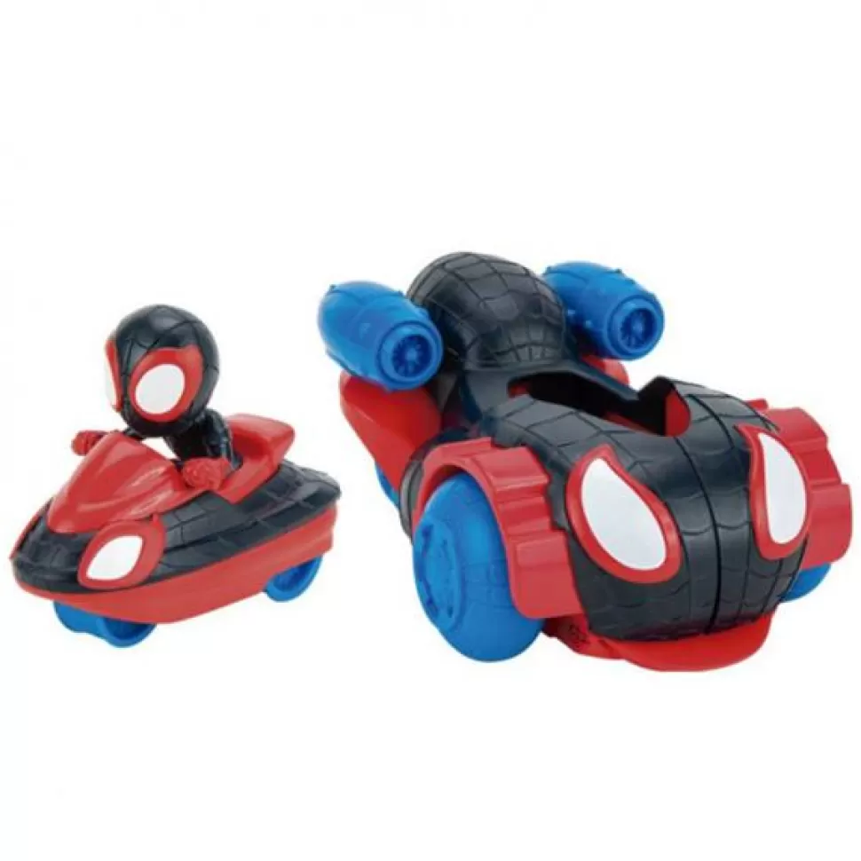 Brinquedos Homem Aranha Spidey Miles Morales Veiculo Transformador 2 Em 1< Brinquedos Super-Heróis