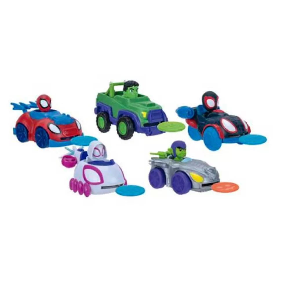 Brinquedos Homem Aranha Spidey Mini Veiculo Com Discos De Disparo< Brinquedos De Carros