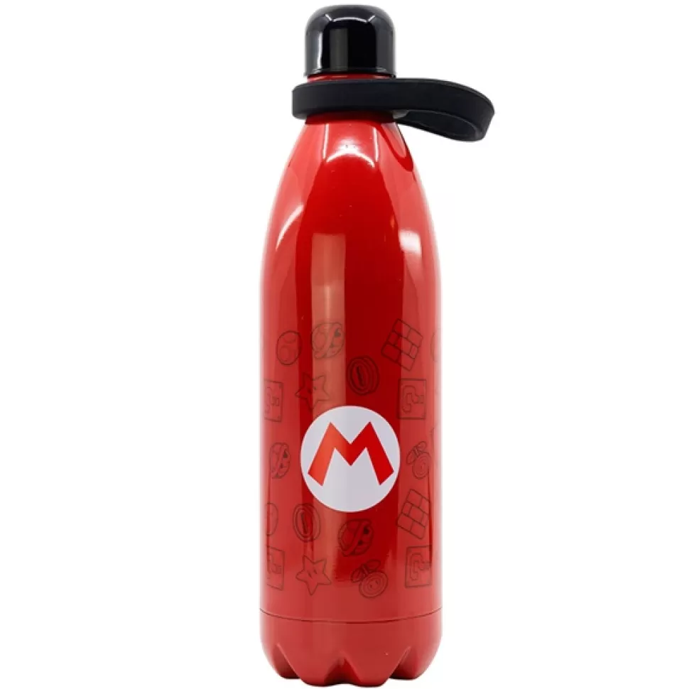 Brinquedos Mario Bros Super Mario Garrafa Termica Aco Inoxidavel 1000Ml< Brinquedos De Cozinha