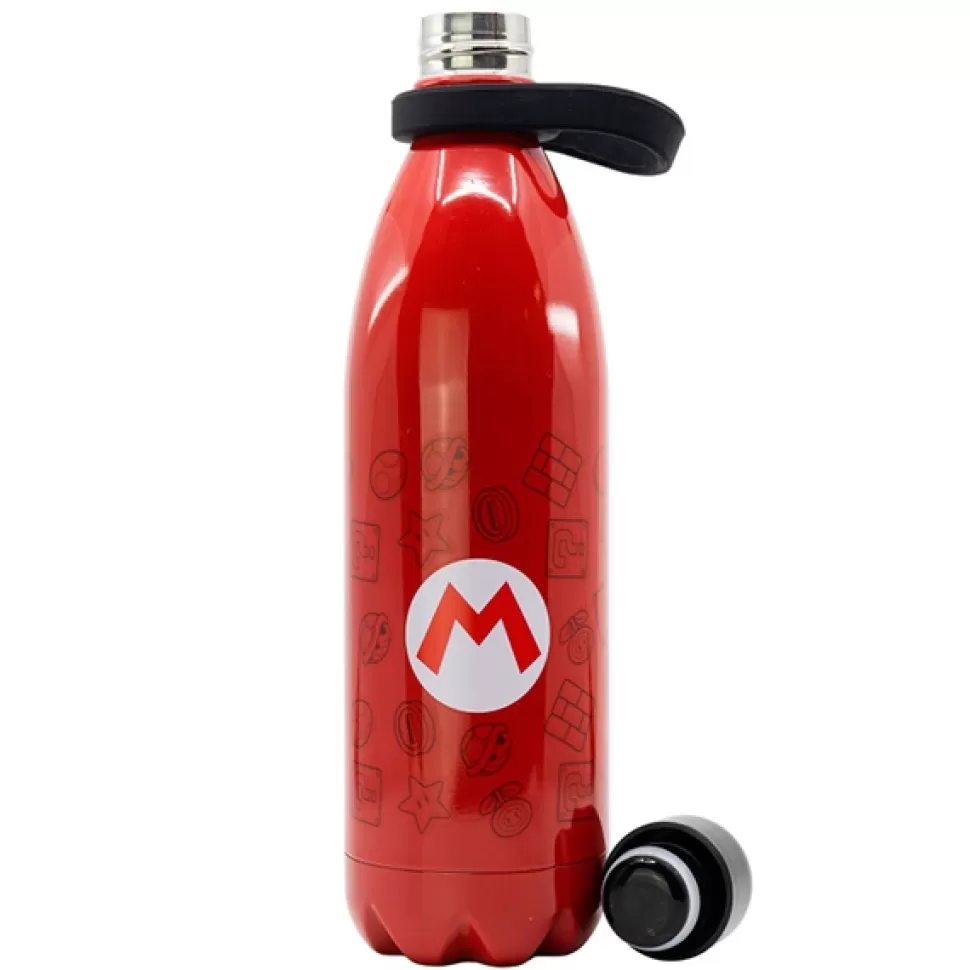 Brinquedos Mario Bros Super Mario Garrafa Termica Aco Inoxidavel 1000Ml< Brinquedos De Cozinha