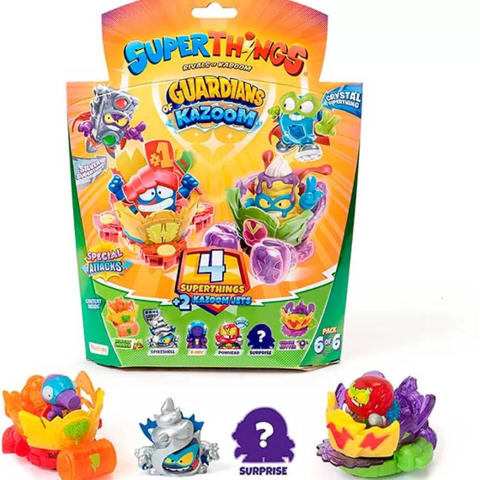 Brinquedos SuperZings Superthings Guardians Of Kazoom Pack 4 Verde< Brinquedos Surpresa