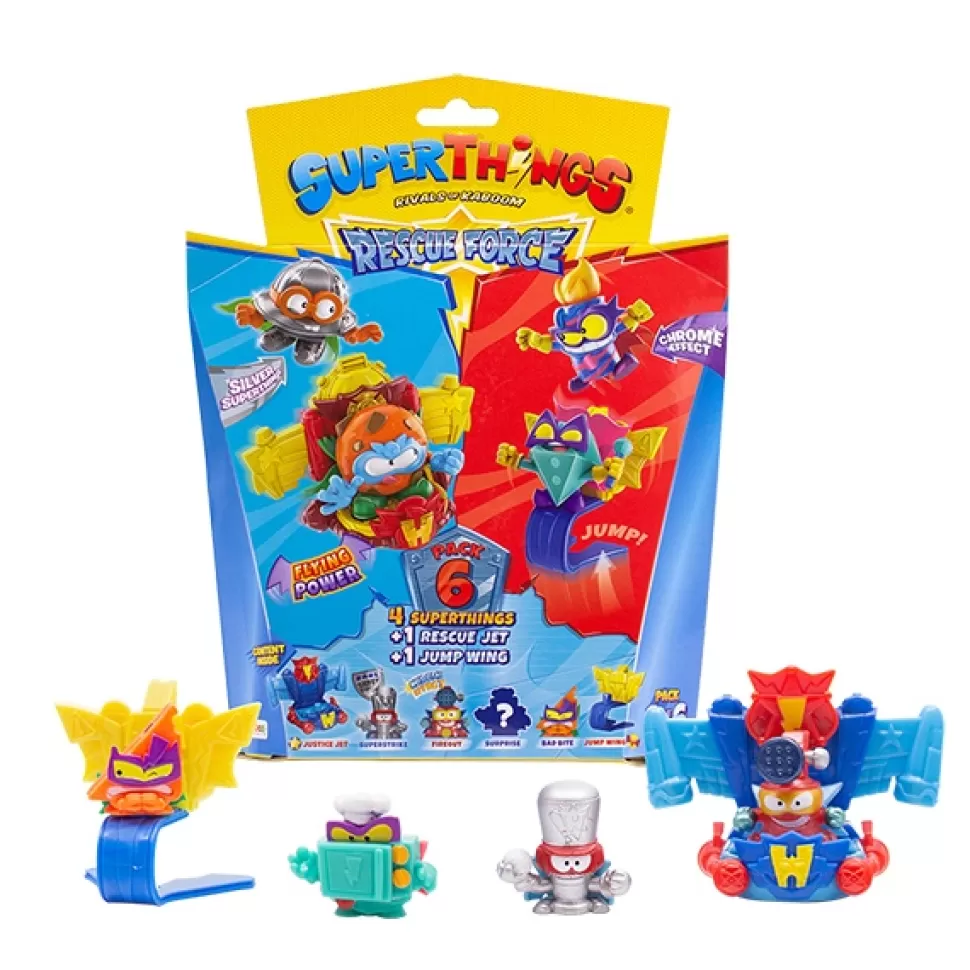 Brinquedos SuperZings Superthings Rescue Force Pack 6 #1< Brinquedos Surpresa