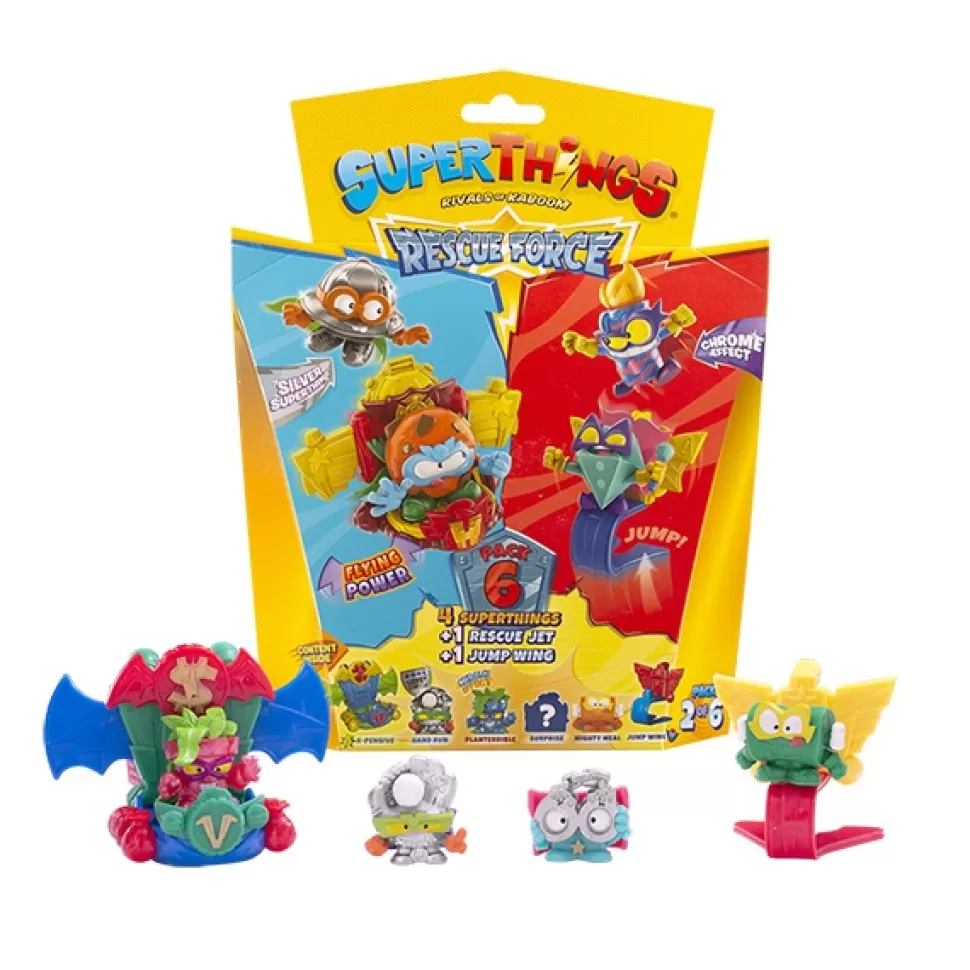 Brinquedos SuperZings Superthings Rescue Force Pack 6 #2< Brinquedos Surpresa