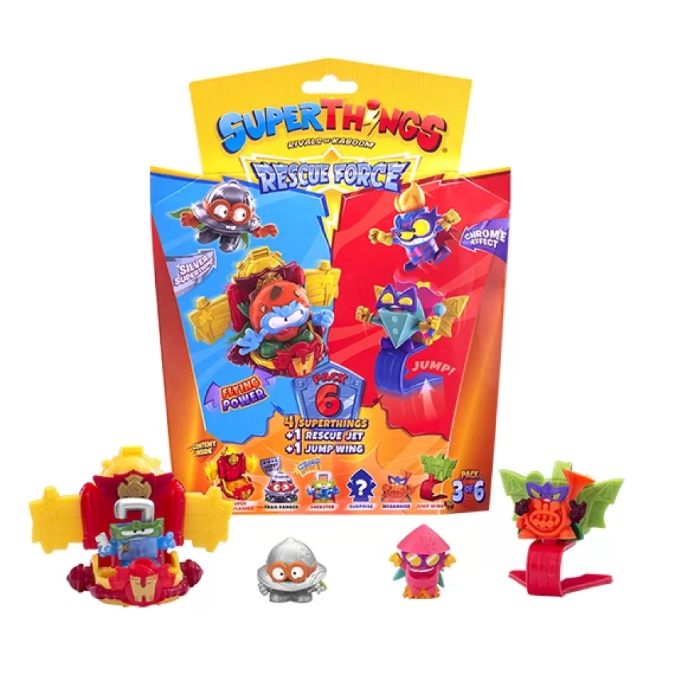 Brinquedos SuperZings Superthings Rescue Force Pack 6 #3< Brinquedos Surpresa