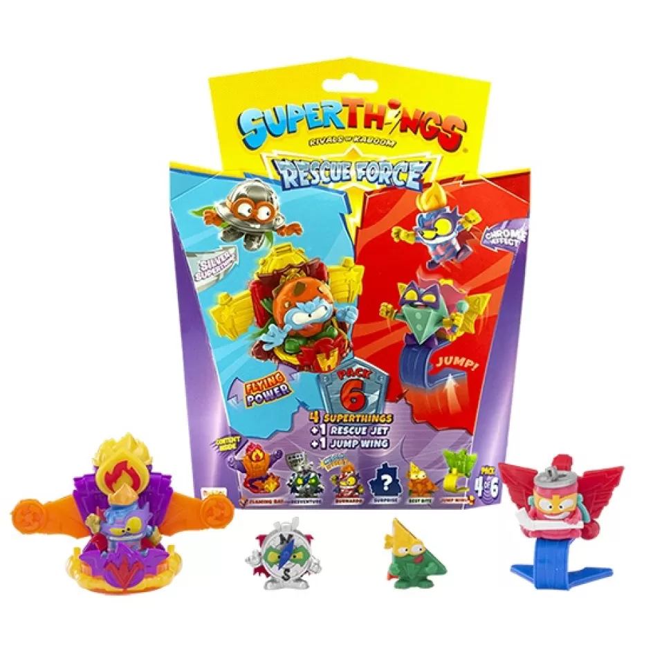 Brinquedos SuperZings Superthings Rescue Force Pack 6 #4< Brinquedos Surpresa