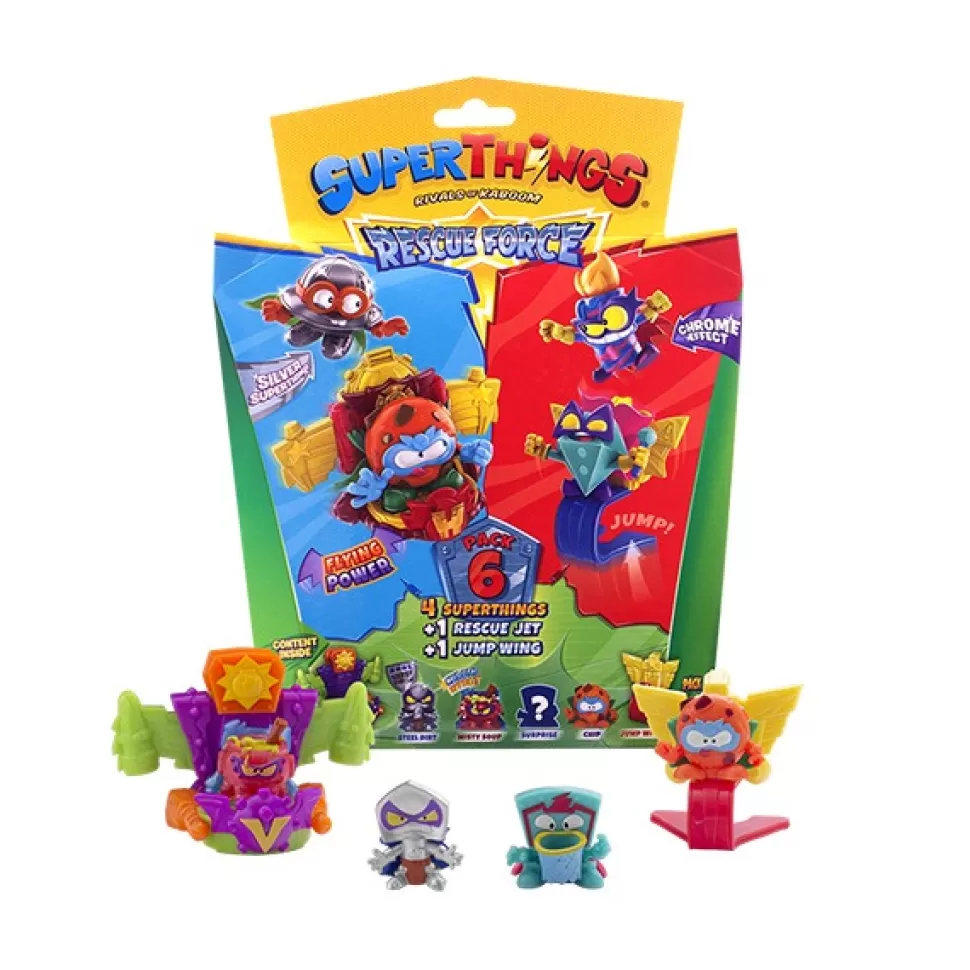 Brinquedos SuperZings Superthings Rescue Force Pack 6 #6< Brinquedos Surpresa