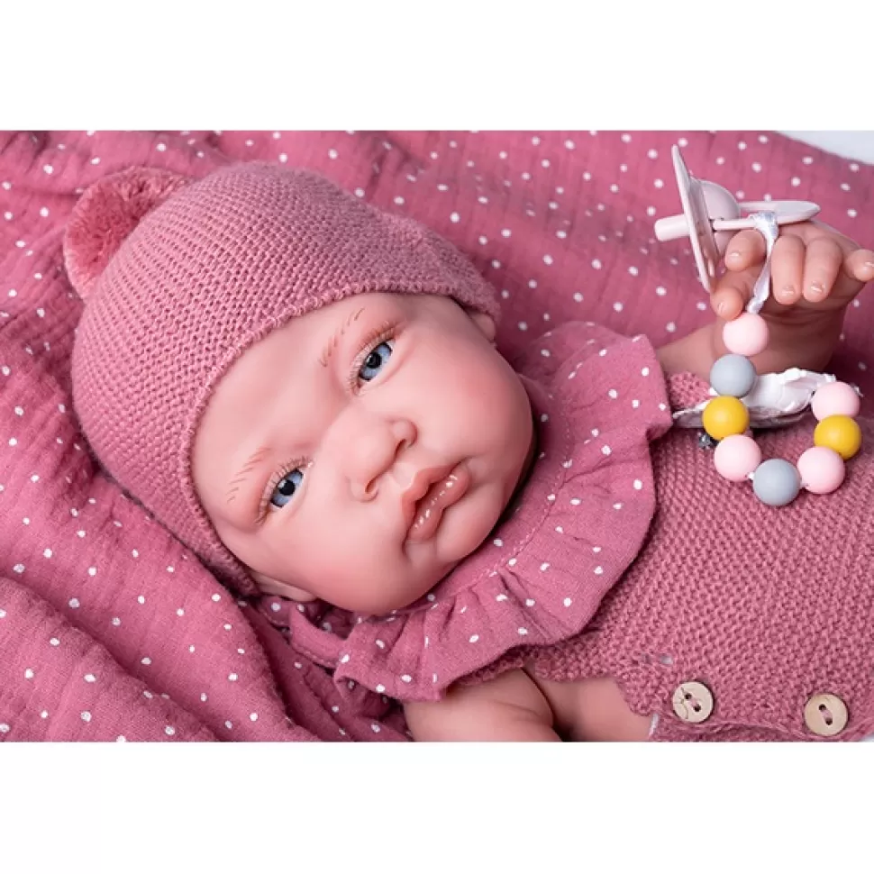 Brinquedos Antonio Juan Sweet Reborn Manta Rosa Casal 42Cm< Bonecas Reborn