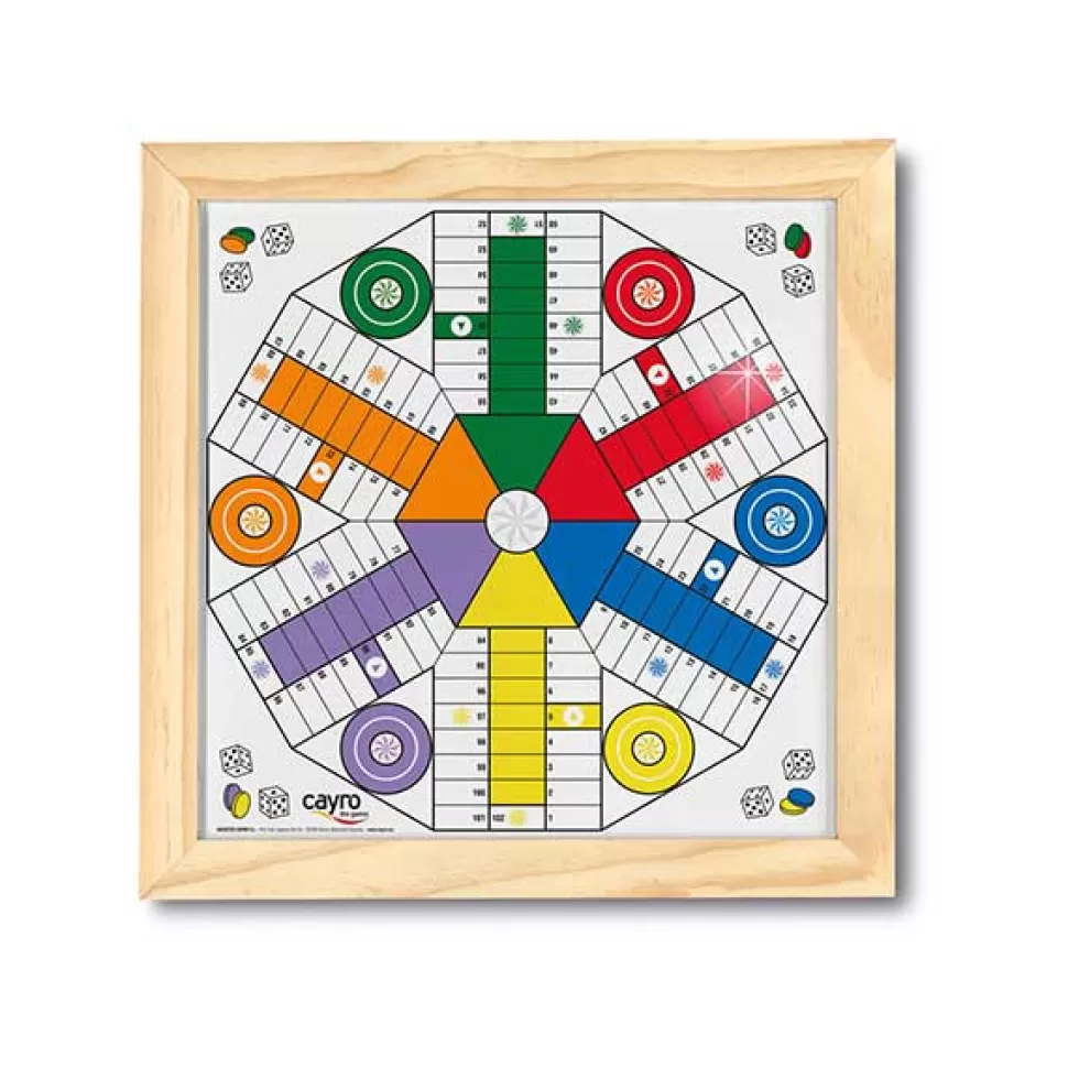 Discount Brinquedos Cayro Tabuleiro Crystal Parcheesi 4-6 Jogadores