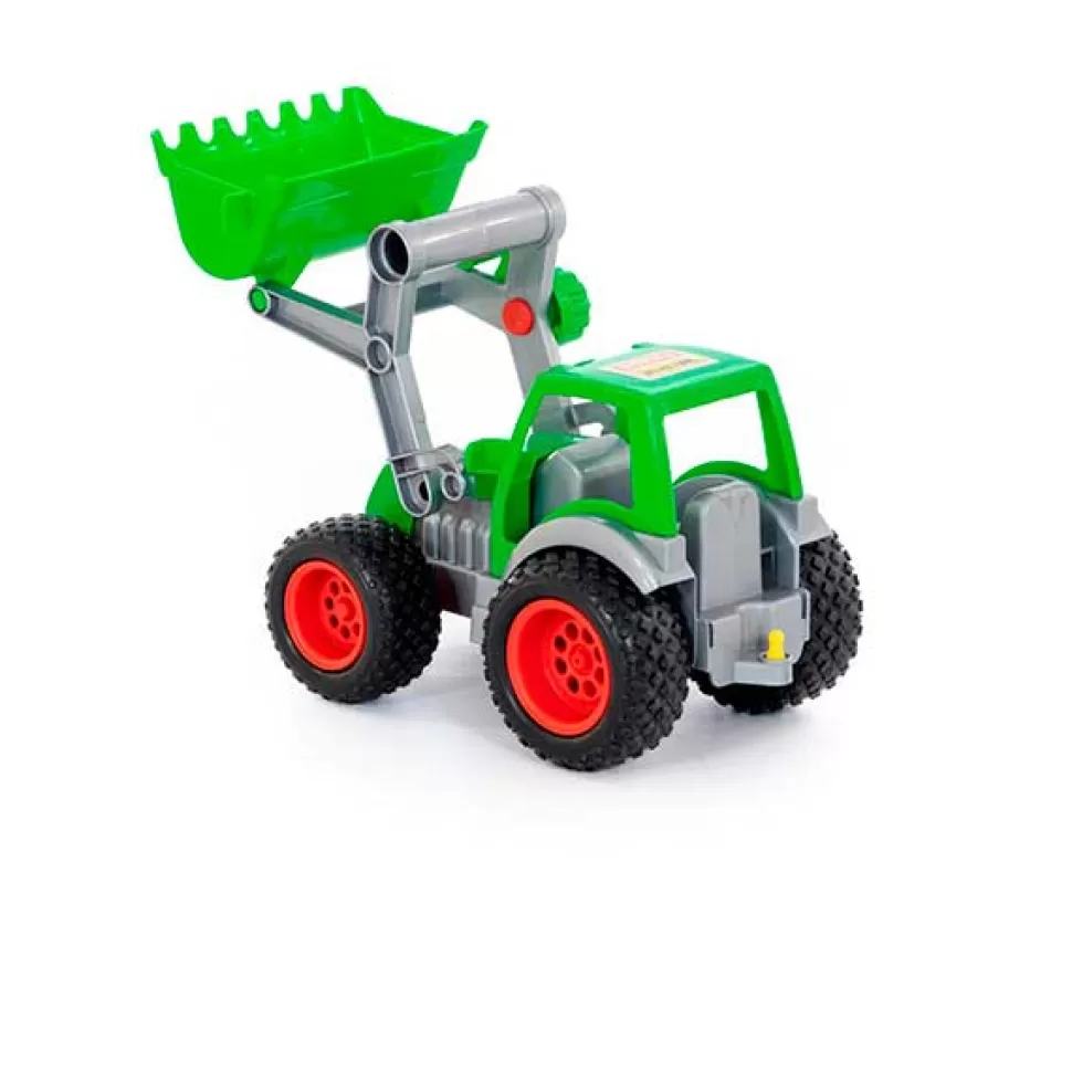 Brinquedos Wader Trator Verde Com Pa Frontal 32Cm< Brinquedos De Tratores