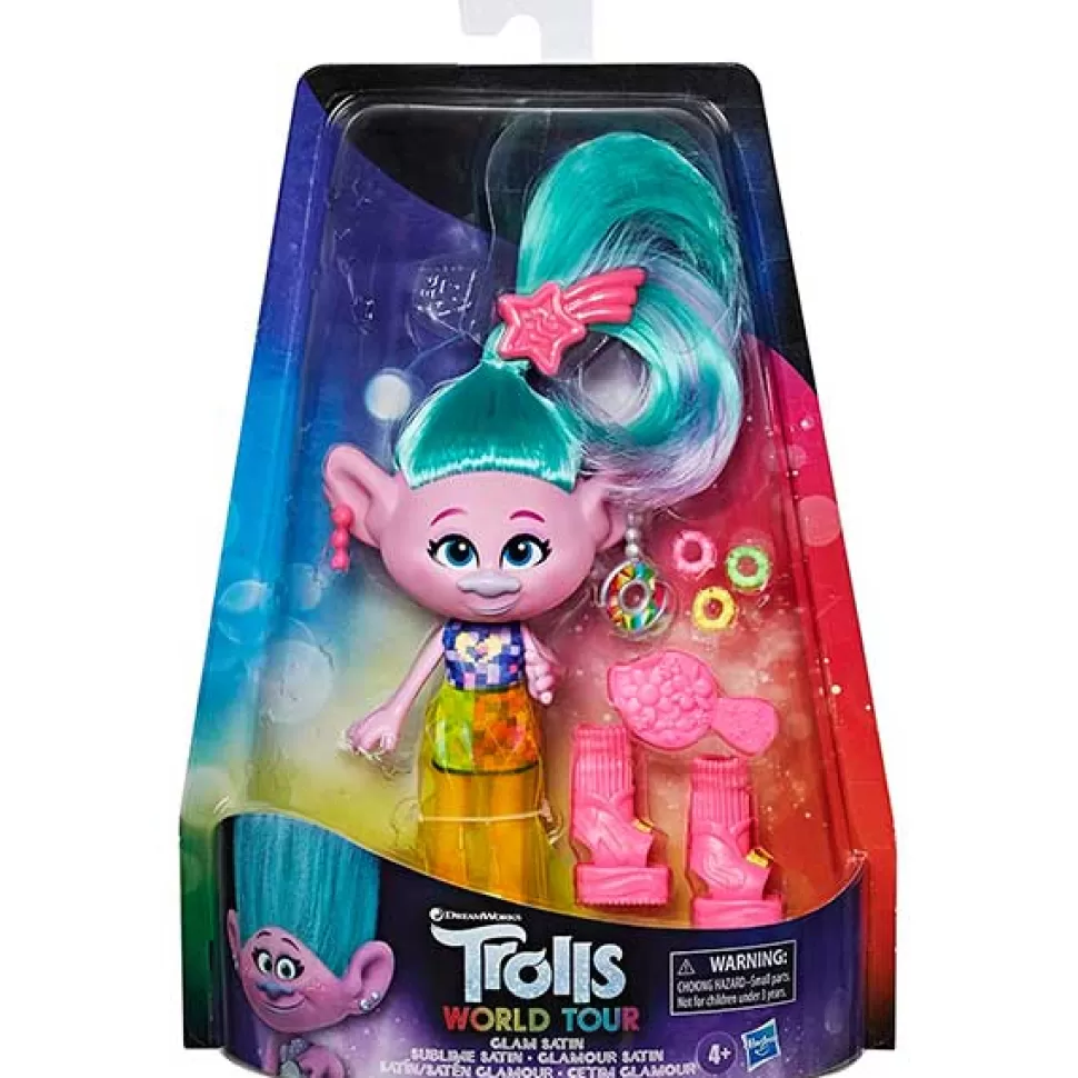 Brinquedos Trolls Trolls Figura Satin Poppy Fashion Rock 30Cm< Bonecas Para Pentear