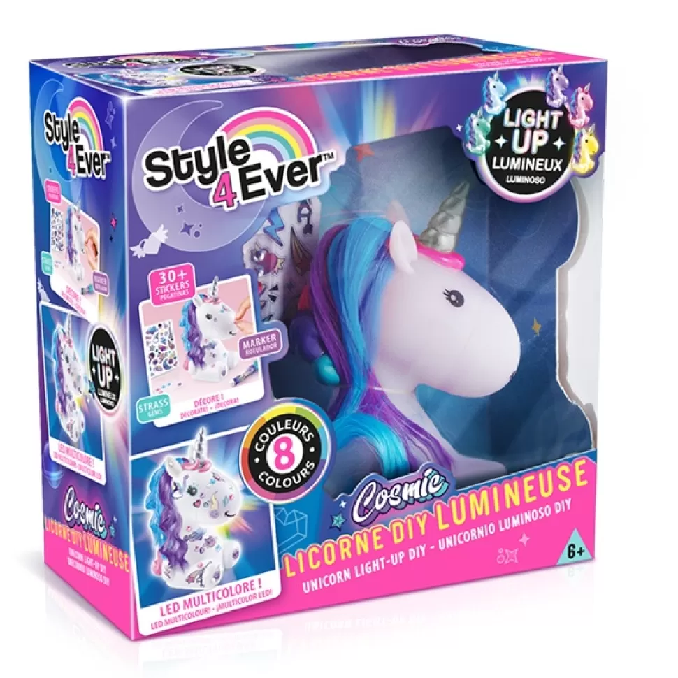 Brinquedos So Slime DIY Unicórnio Faca Voce Mesmo Luz Cosmica Style 4 Ever< Brinquedos Unicórnios