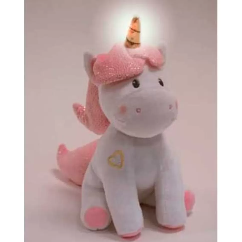 Hot Brinquedos Jemini Unicórnio Peluche Musica E Luz 24Cm