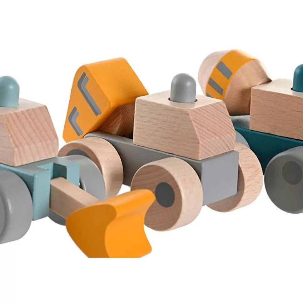 Brinquedos Item Veiculos Construcao De Madeira 9Cm< Brinquedos De Camiões
