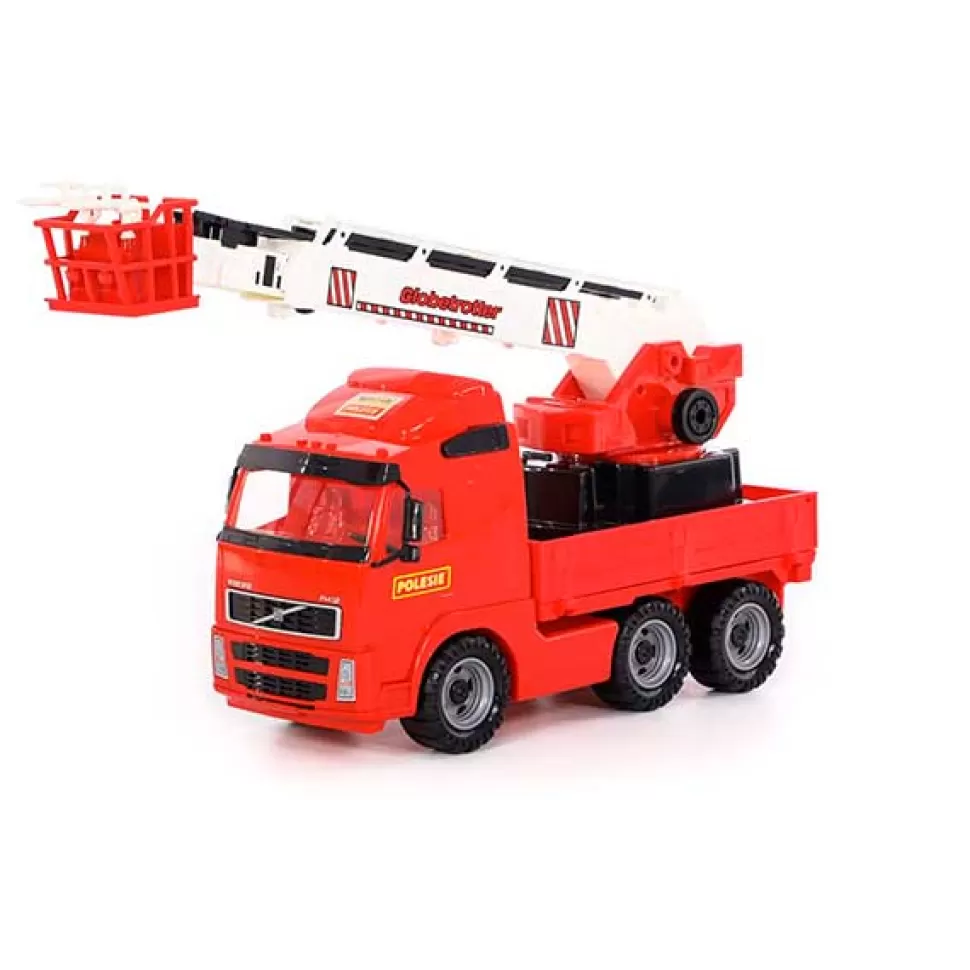 Brinquedos Wader Volvo Caminhao De Bombeiros Guindaste 60 Cm< Brinquedos De Camiões